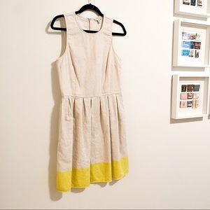 GAP Color Block Linen Dress with Pockets